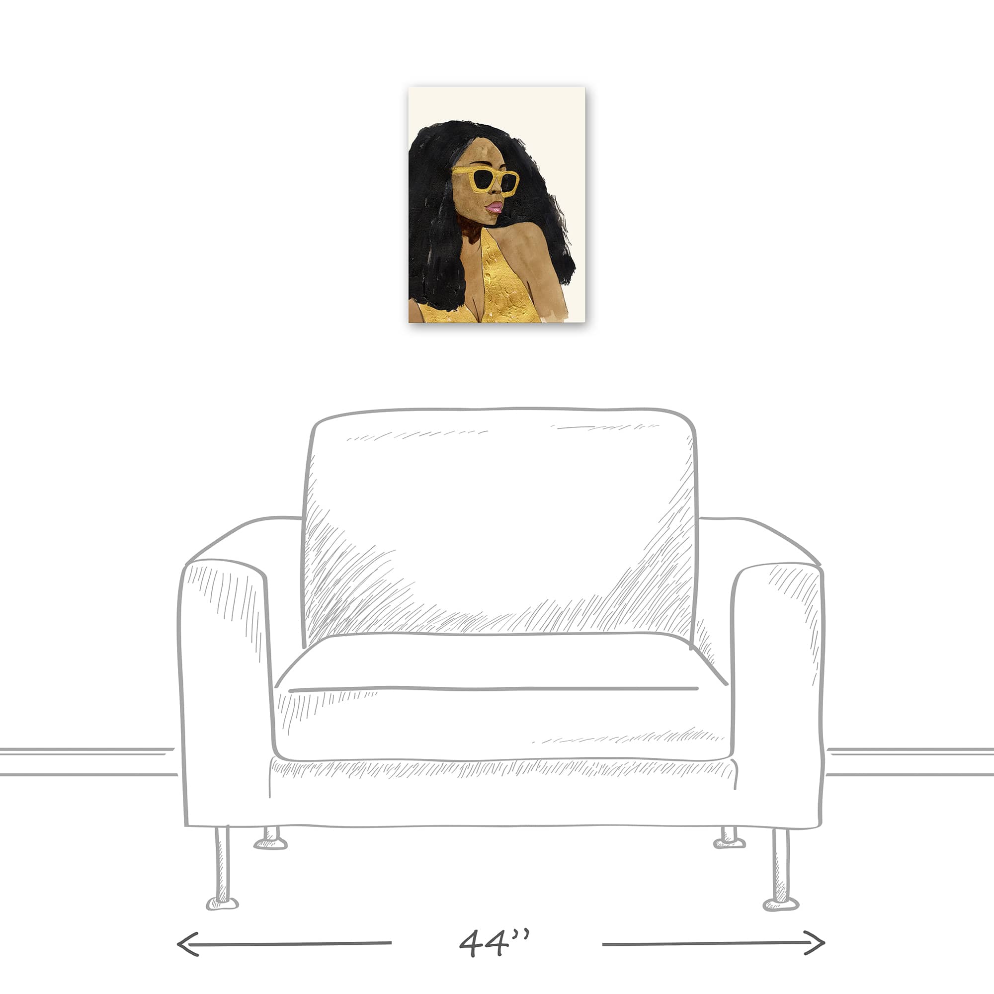 Woman In Sunglasses Canvas Wall Art